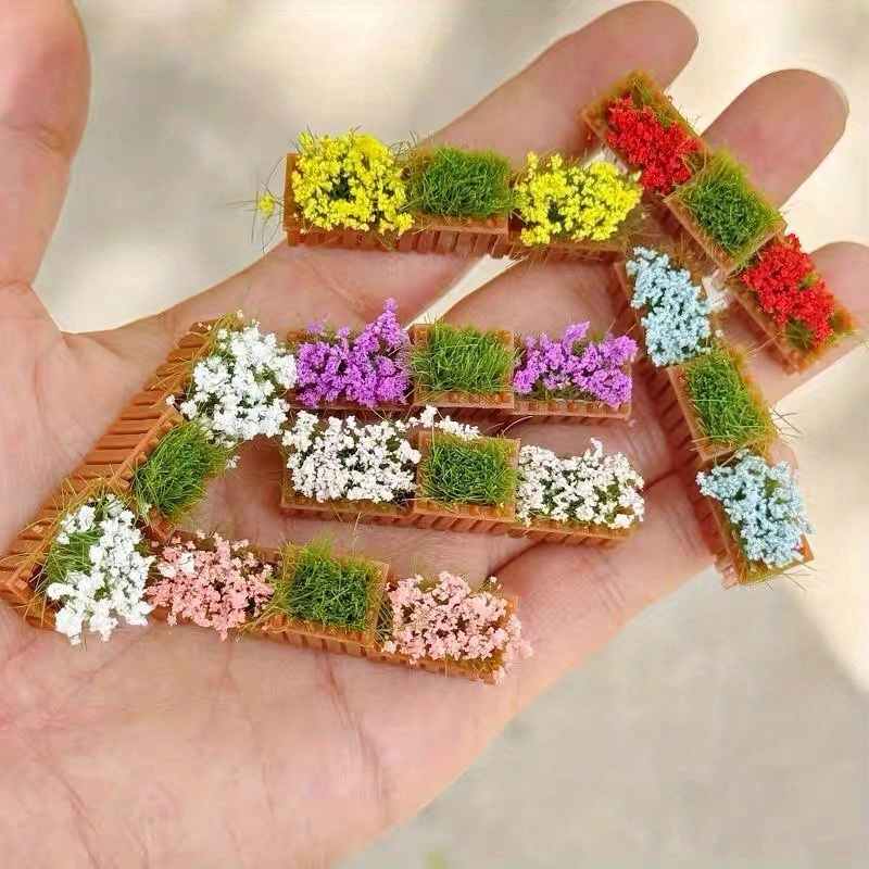 Plastic Model Paint - 2pcs Random Color Miniature Flower Bed