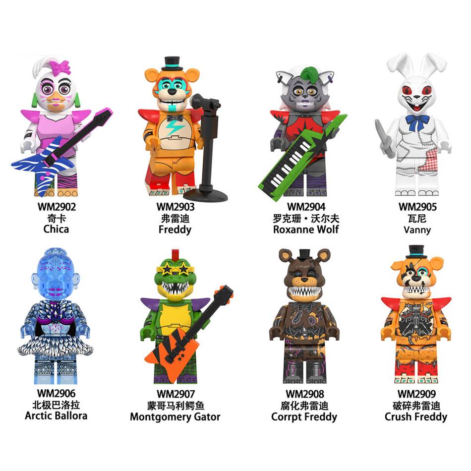 Plastic Model Paint - Assembly Mini Bricks FNAF Nights Game