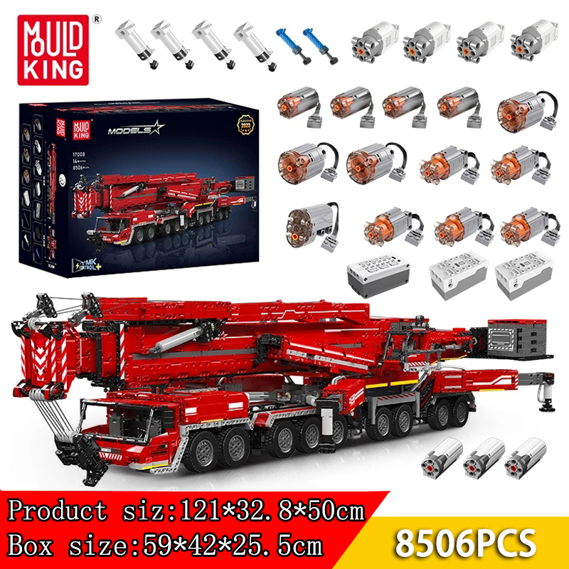 Plastic Model Paint - MOULD KING 17007 17008 Liebherr LTM
