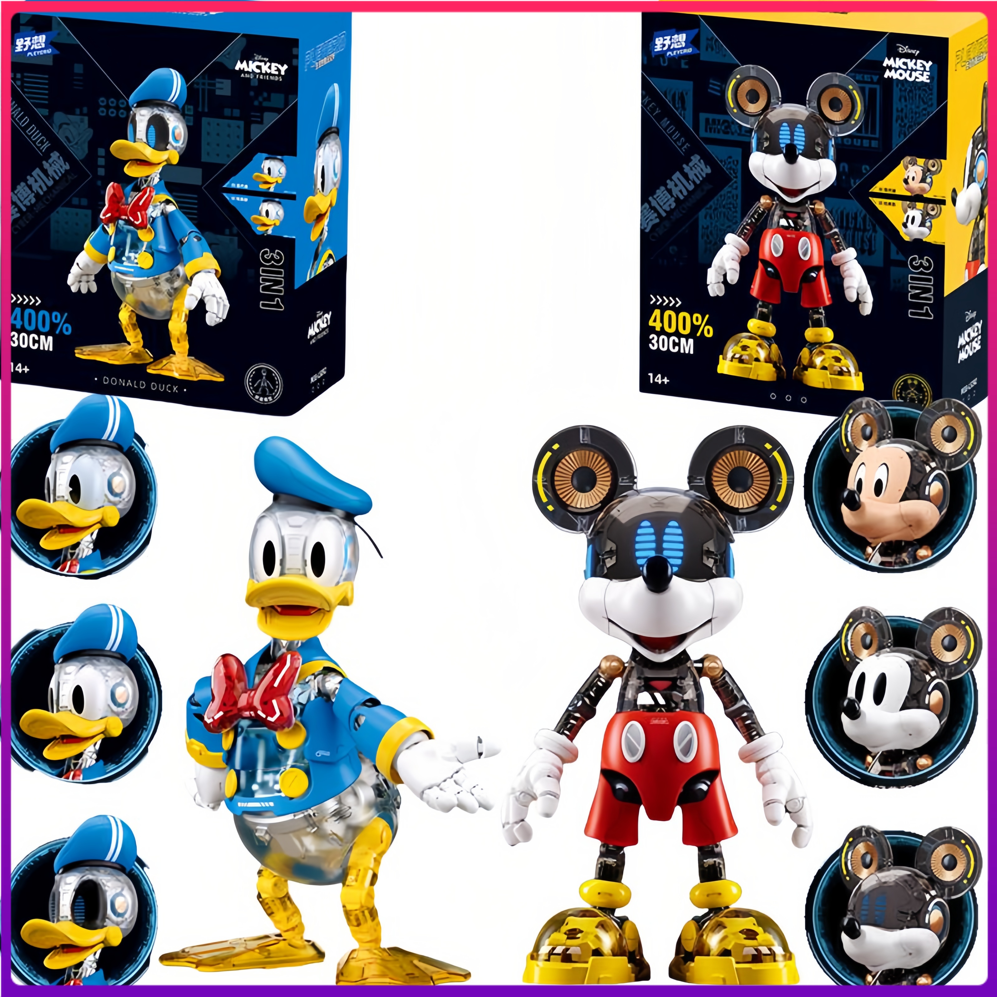 Model Kit Figure - Anime Character Cyber Mickey Donald Duck
