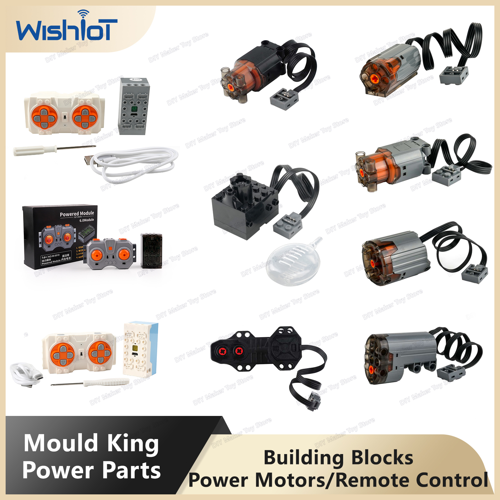 Plastic Model Paint - Mould King Power Functions Technical Parts
