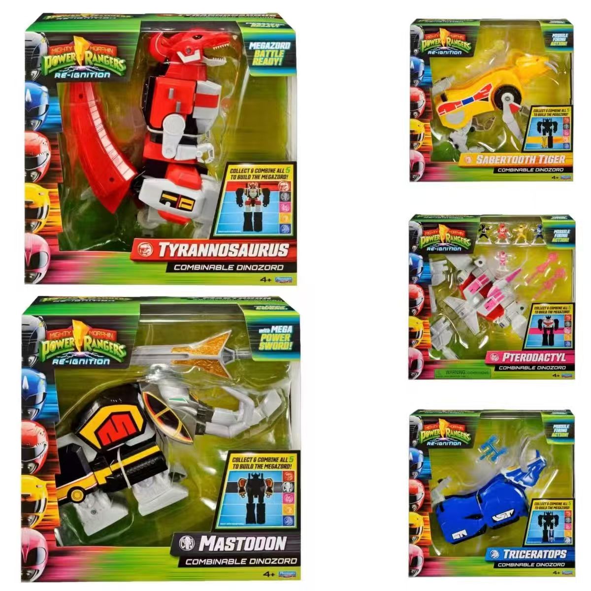 Model Kit Megazord - Mighty Morphin Power Rangers Anime Dino