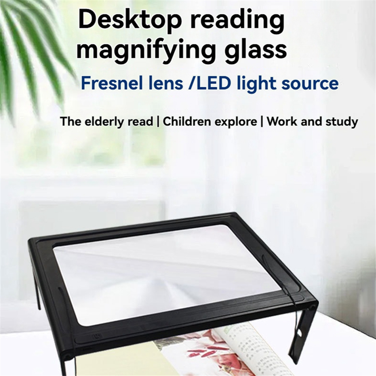 ABNJ Reading Magnifier 3X Larg - Magnifier With Light reseña y precio