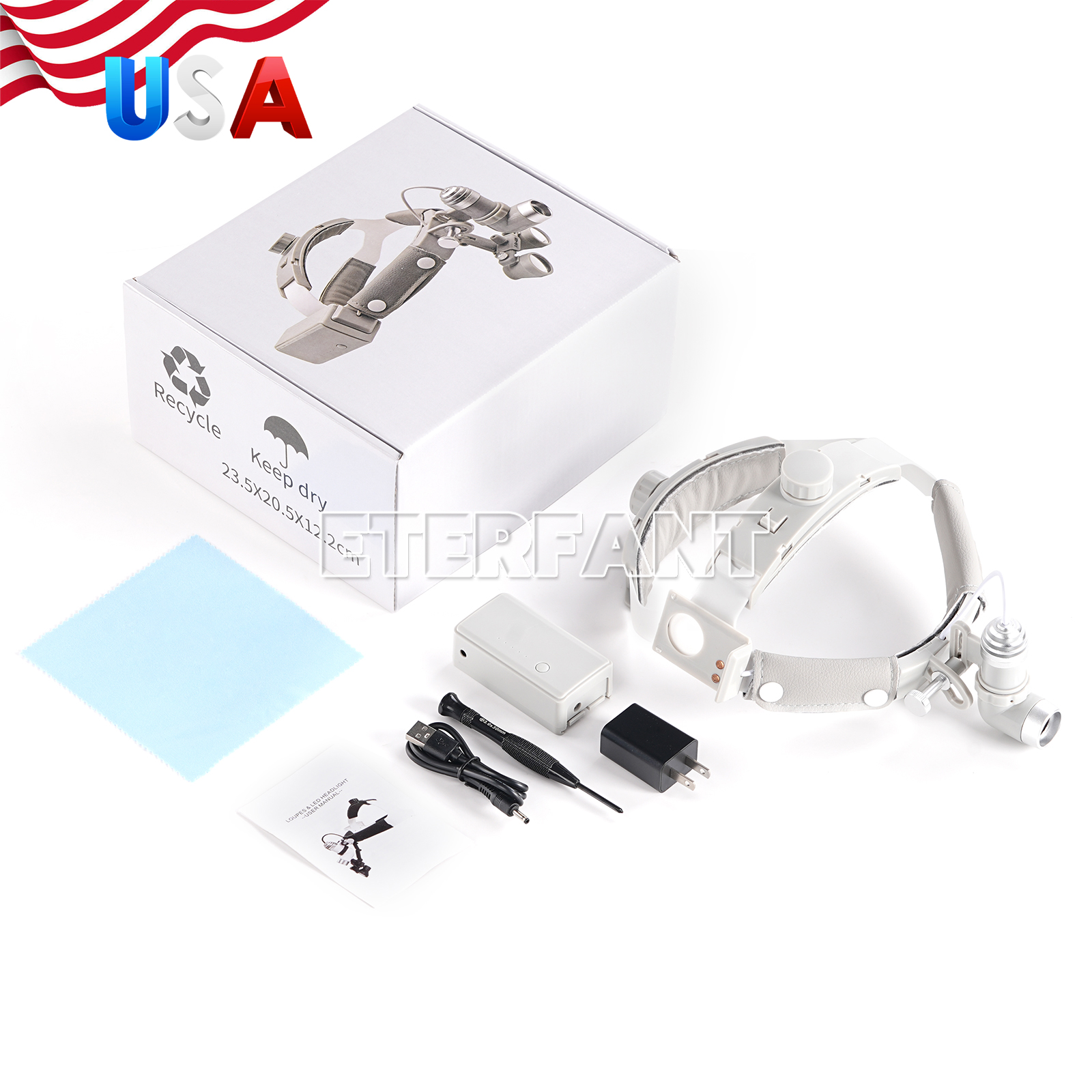 10W LED Dental Headband Head L - Magnifier With Light reseña y precio