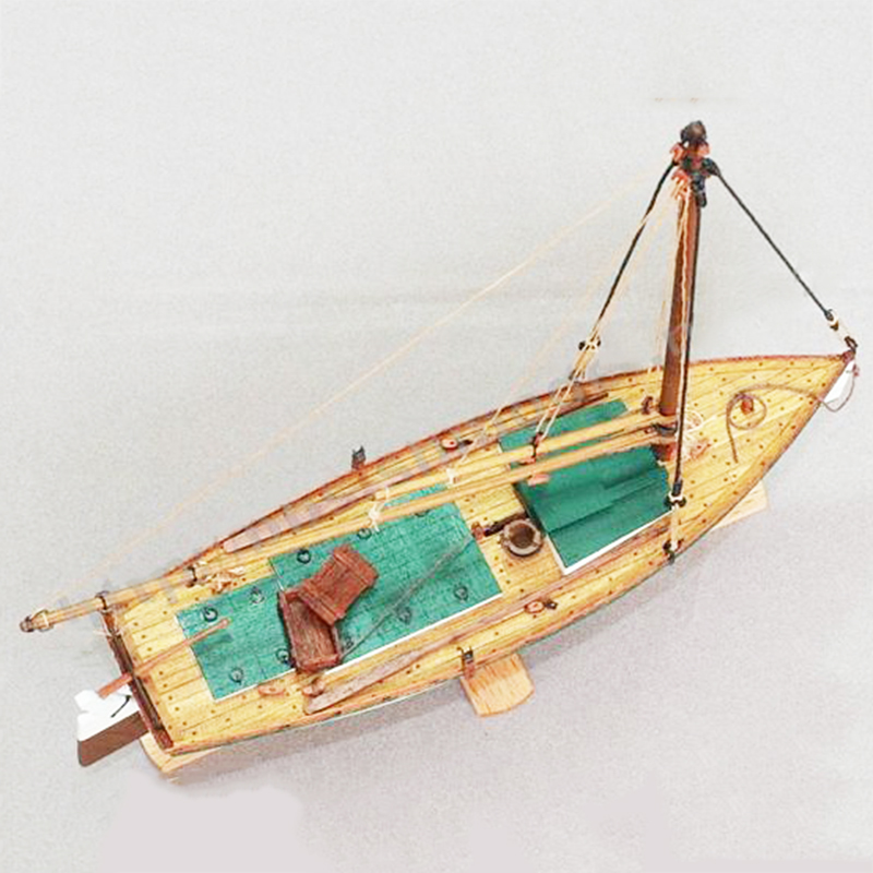 1/35 FLATTLE Wooden Boat Model - Model Kit Yacht reseña y precio