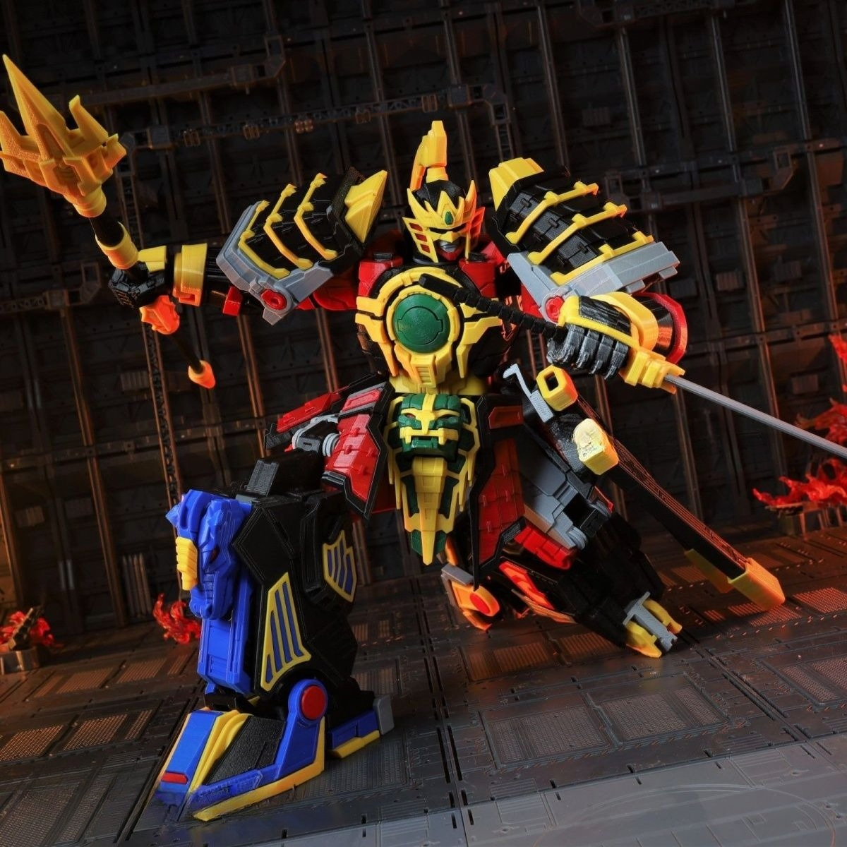 3D Printed Mighty Morphin Powe - Model Kit Megazord reseña y precio