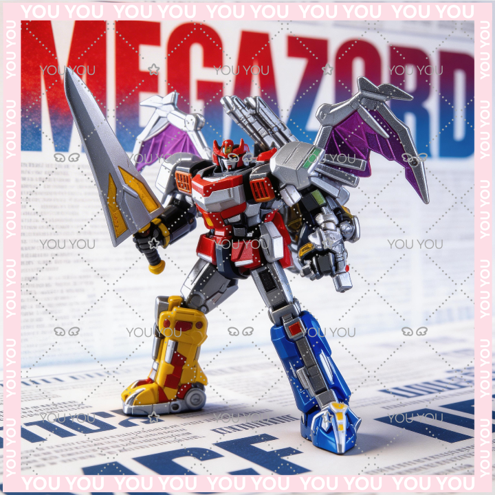 In Stock Lucky Cat MICRO COSMO - Model Kit Megazord reseña y precio