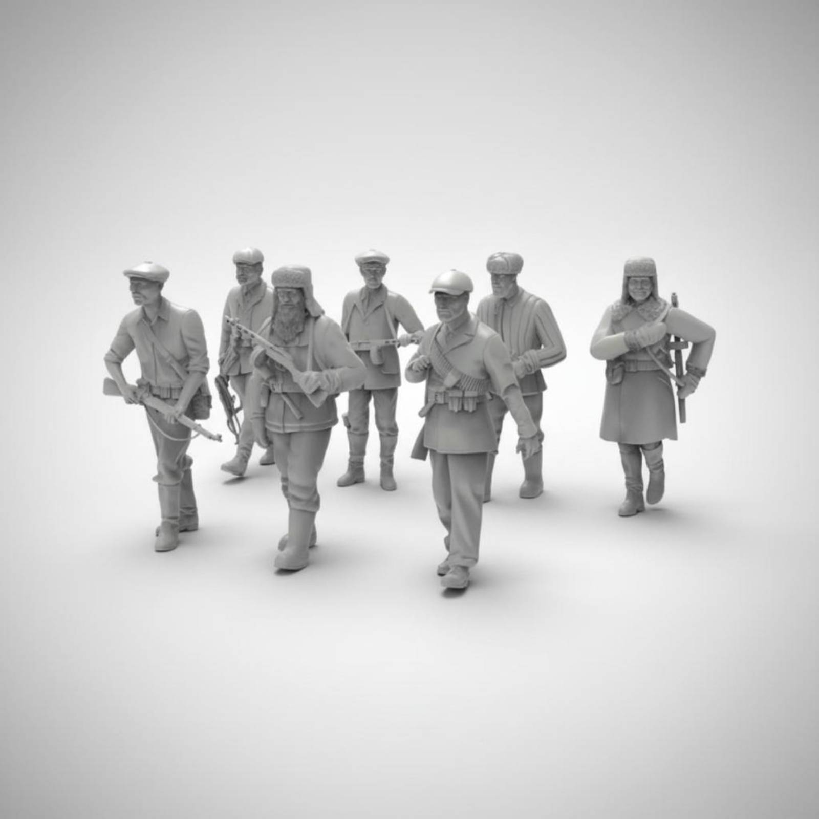 7 Pieces World War II Soldier  - Model Kit Figure reseña y precio