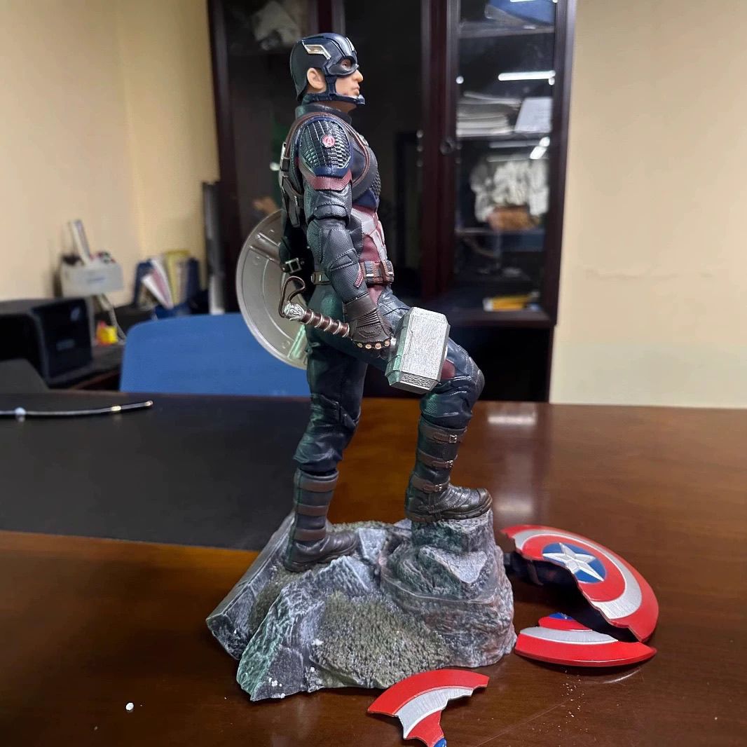 Captain America Endgame Statue - Model Kit Final Fantasy reseña y precio
