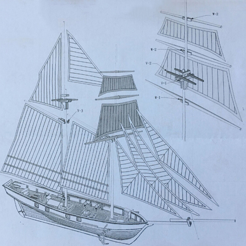 1:130/100/70/30 Sailing DIY Sh - Model Kit Yacht reseña y precio