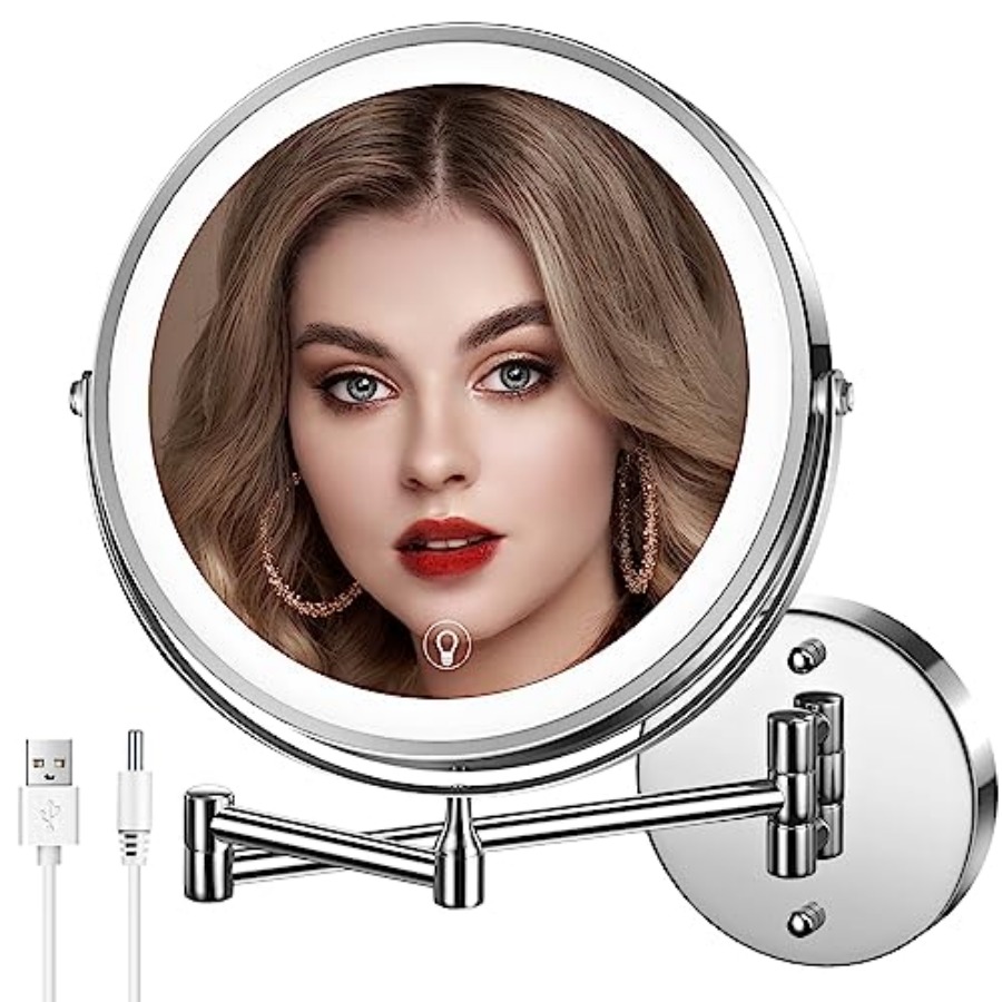 Wall Mounted Lighted Makeup Mi - Magnifier With Light reseña y precio
