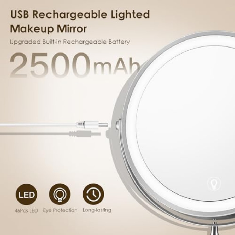 Wall Mounted Lighted Makeup Mi - Magnifier With Light reseña y precio