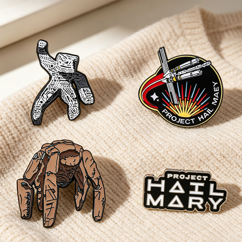 4pc Sci-Fi Enamel Pin Set Proj - Model Kit Accessories reseña y precio
