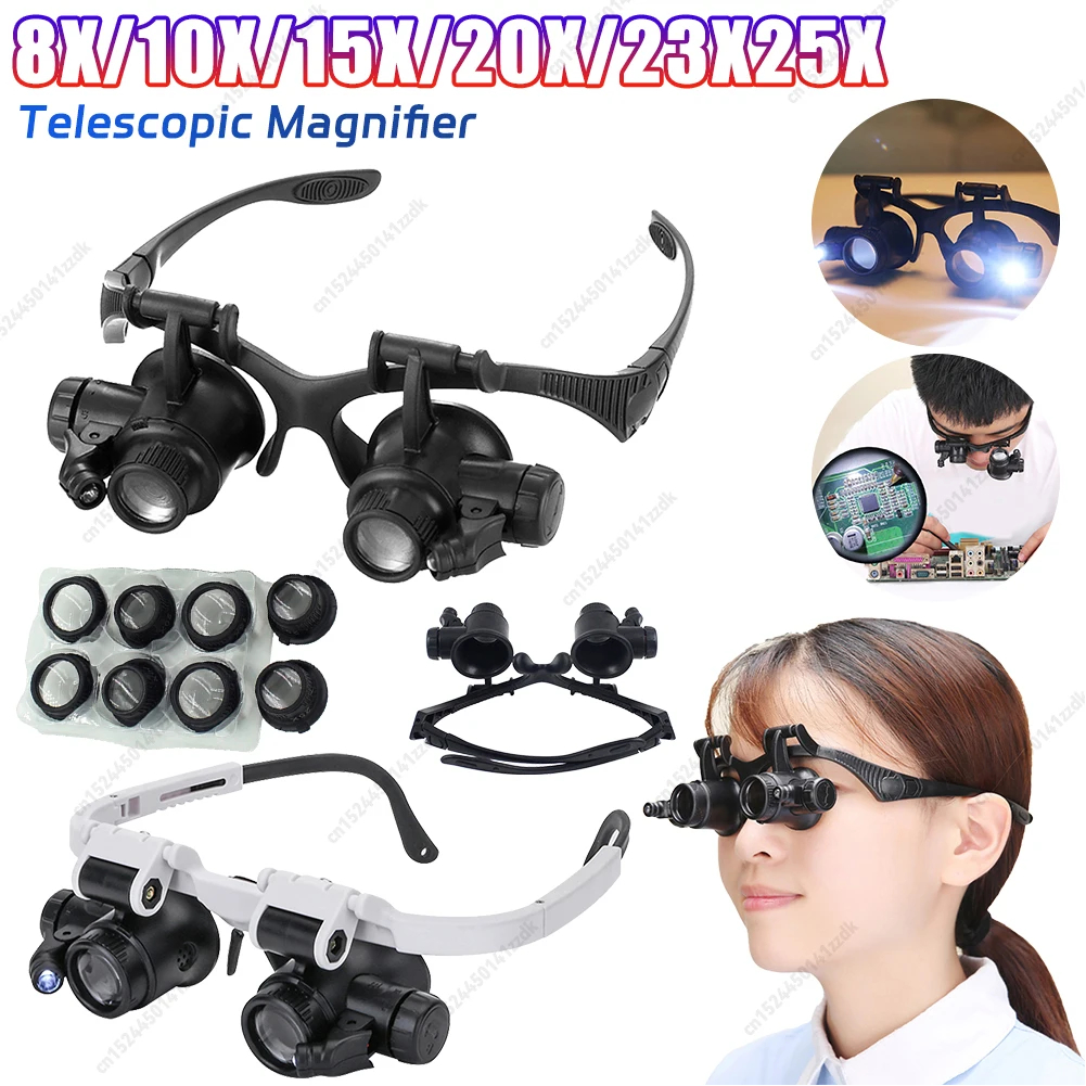 10-25X Head-Worn Magnifier wit - Magnifier With Light reseña y precio