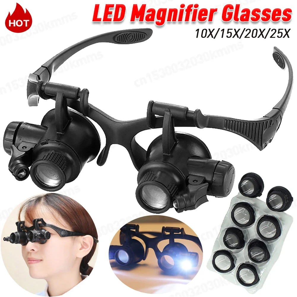 10-25X Head-Worn Magnifier wit - Magnifier With Light reseña y precio