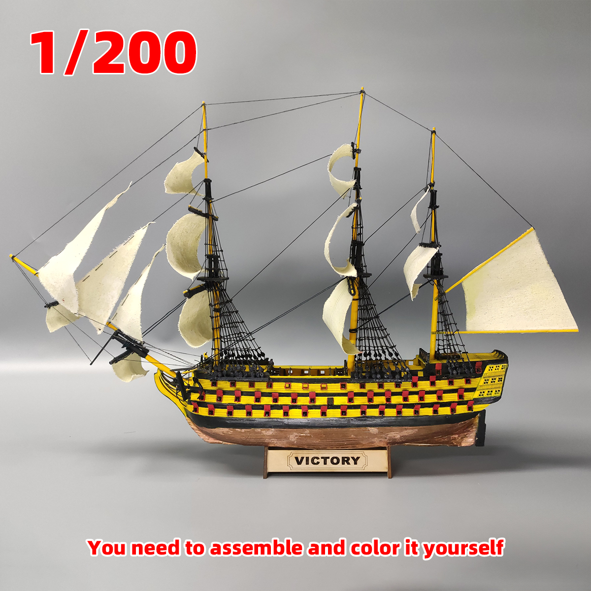 1/200 HMS Victory ship of the  - Model Kit Yacht reseña y precio