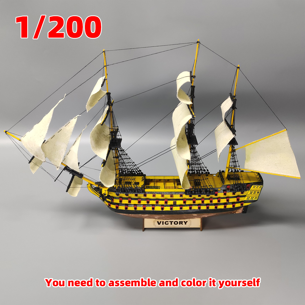 1/200 HMS Victory ship of the  - Model Kit Yacht reseña y precio